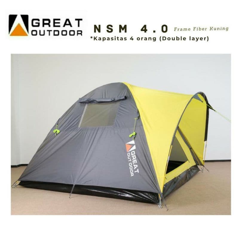 Tenda dome kapasitas 4
